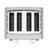 Black+Decker Stainless Steel Silver 4 slot Toaster 7.56 in. H X 11.81 in. W X 10.63 in. D