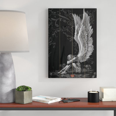 Spiral Enslaved Angel Graphic 1 Piece Wall Art
