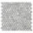 Merola Tile Hudson Penny Round 11-7/8 " x 12-5/8 " Porcelain Mosaic Floor and Wall Tile-36267838