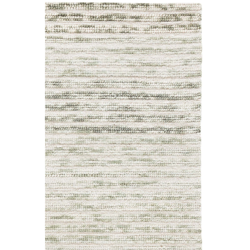 Ebony 755 Hand Tufted 80% Wool; 20% Cotton Striped Rug, 6' X 6' Square