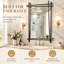 Miroir mural en métal inspiré du bambou-1663627962