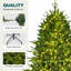 Arbre de Noël artificiel vert pré-éclairé pré-éclairé-158660370