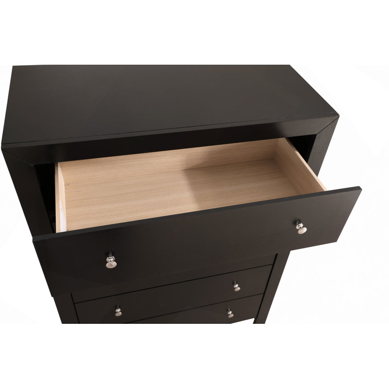 Commode à tiroirs, commode Burlington, Noir