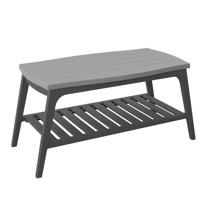  Table basse Breeze Gris clair et gris anthracite, Gris anthracite, Gris clair