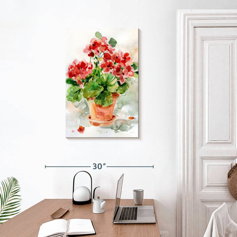 Harnek Summer Geranium I, 30" H x 20" W