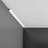 5/8 in x 5/8 in x 78-3/4 in Primed White Plain Polyurethane Crown Moulding