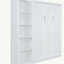 Grand lit escamotable mural avec tablettes, blanc-653426139-653426138