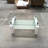 Tempered Clear Glass Coffee Table, 2-Layer Living Room Center Table | Gift Idea-1735356093