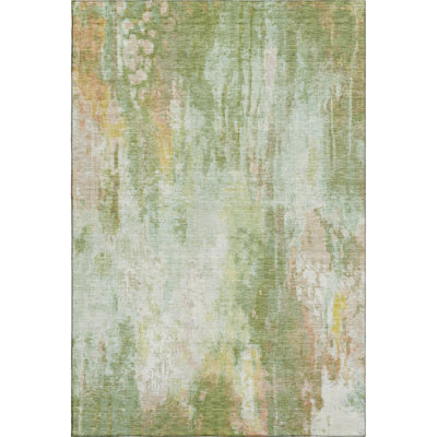 Premium Machine Washable Marasco AMF1640 Abstract Rug