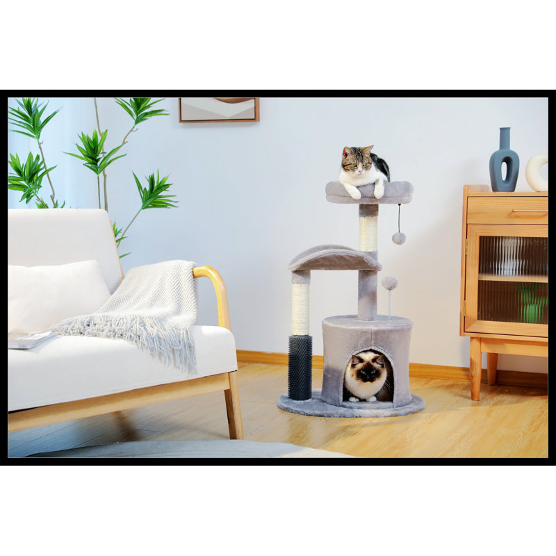 Emmelene 32.7'' H Cat Tree, Gray