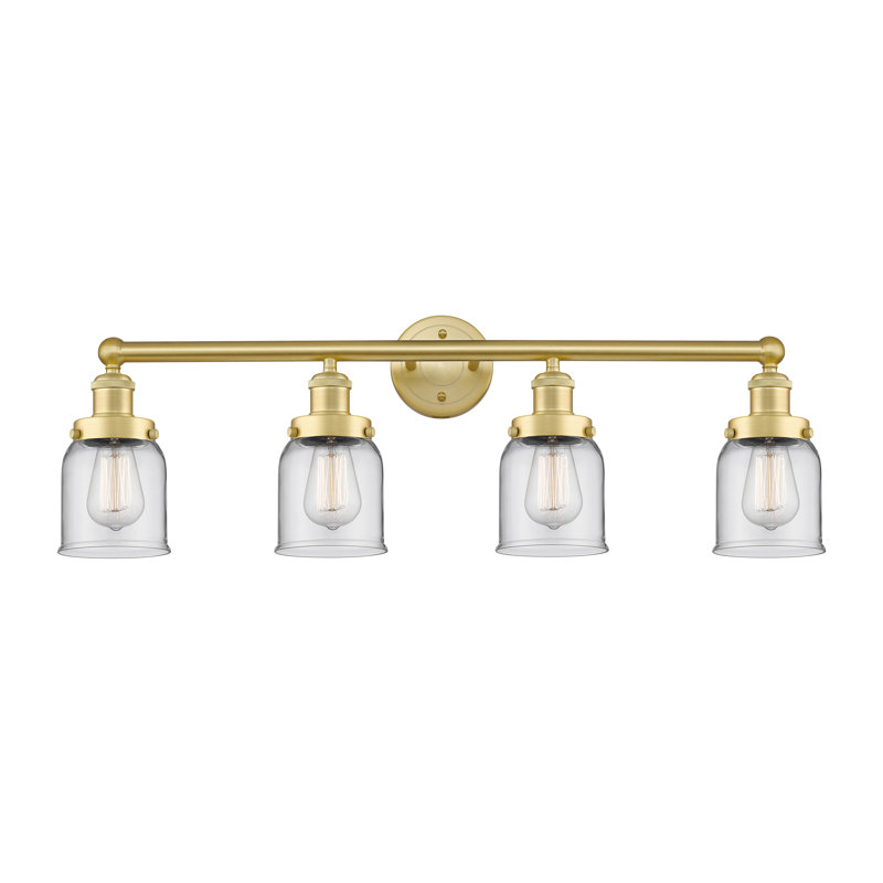 Asheton 4 - Light Dimmable Vanity Light, Clear, Satin Gold