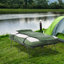 2 lits de camping, y compris un sac de couchage, un lit gonflable, des oreillers et une housse de transport pour les vacances en plein air, portables avec matelas et coussins de détente