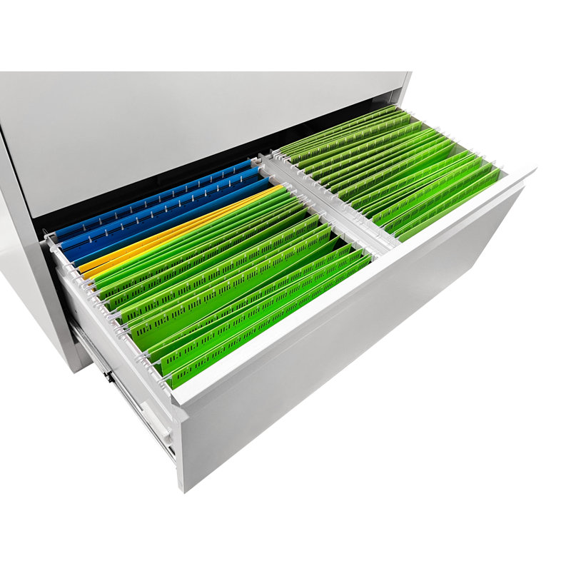 Classeur verrouillable en métal blanc, 3 tiroirs, pour le rangement de bureau, peut contenir des documents de format Légal / A4 / F4, 3 côtés latéraux stables et fiables, avec bureau personnel, rangement de papiers, sécurité