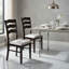  2-Pack Farmhouse Dining Chairs, Modern Velvet Kitchen Chairs with Ergonomic Hollow Backrest, Rubberwood Frame, Dark Brown