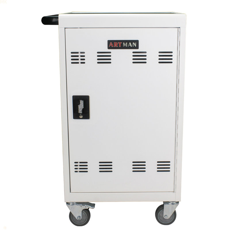30+2Bay Mobile School Charging Cart Station For Chromebook, Tablet And Laptop Computer With Power Strip Included