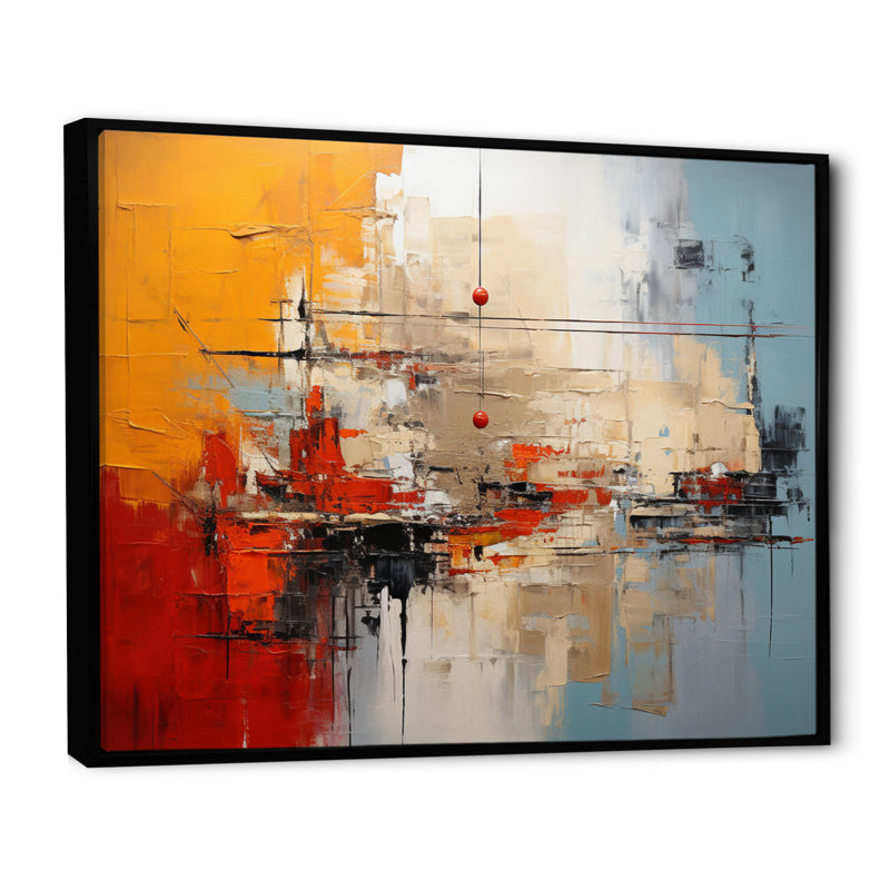 Harmonieux hybride I - impression, Cadre flottant noir, 24" H x 32" W