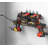 Metal Tool Storage Shelf With Surge Protection Power Strip - Black, Efficient Charging & Organization