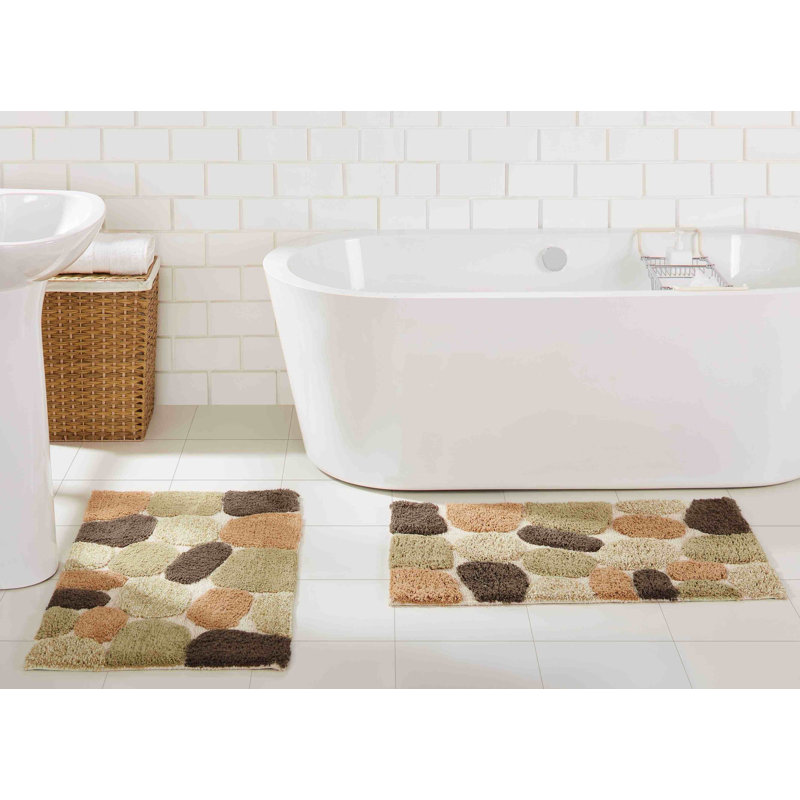 Ensemble de tapis de bain Creline, Kaki, L 20 po x L 32 po, l 20 po x L 32 po