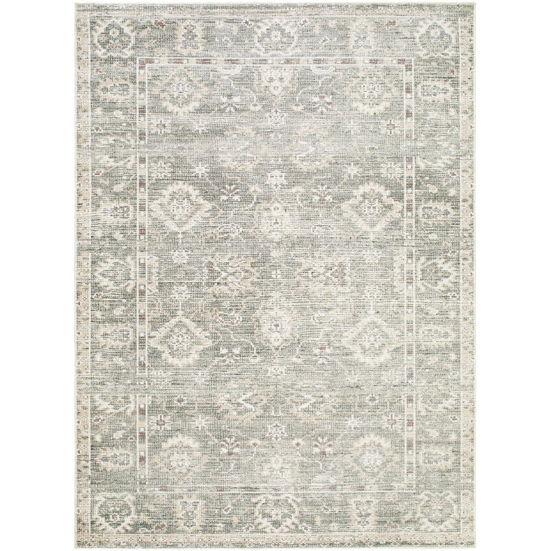Galey Alix x Livabliss Collins Avenue I Indoor Machine Woven Area Rug, Rectangle 6'6" x 9', Gray