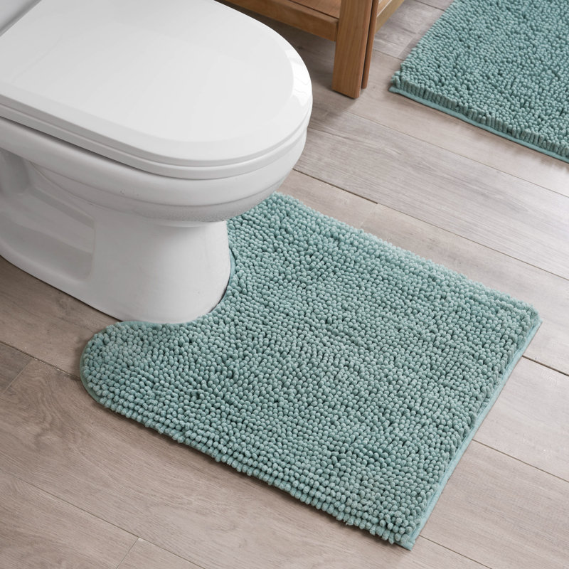 Non-Slip Bath Mat - Basics by Wayfair™, U Shaped Bath Mat - 20" L x 24" W , Lavender