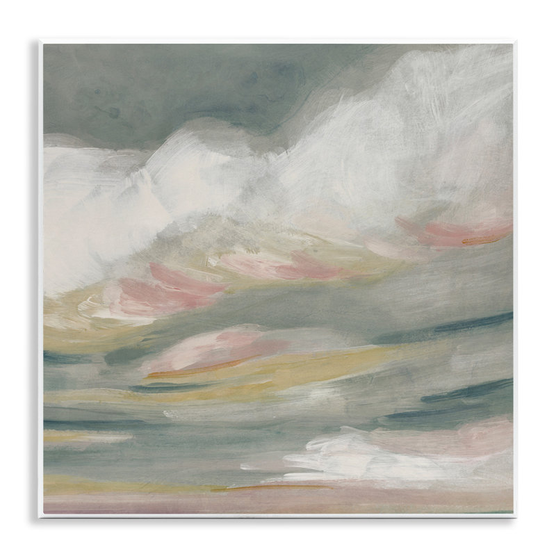«Storm Clouds Abstraction», art mural sur bois par June Erica Vess