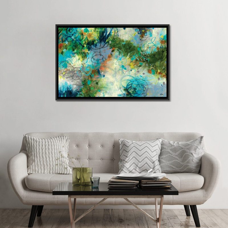 « touch the sky », impression sur toile, H 18 po x l 26 po x P 1,5 po, Toile avec cadre noir, Pas de tapis