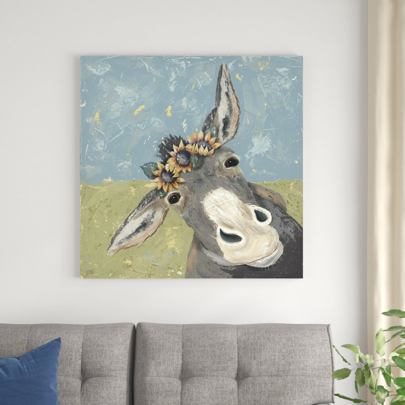" Farm Fun V " by Jade Reynolds Painting Print, 36" H x 36" W x 1.25" D
