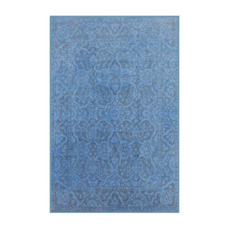 Tapis oriental bleu / gris, Rectangle 5 pi x 8 pi