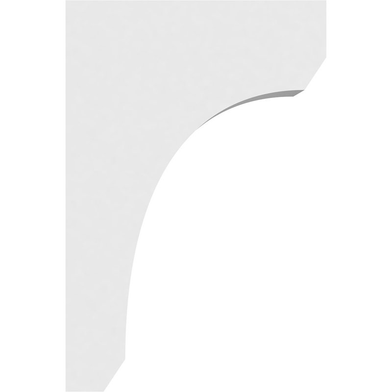 Corbeau standard en uréthane Signature standard, brun clair apprêté, H 12 po x l 3 po x P 8 po