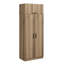 Armoire moderne, couleur chêne, 35,4 po x 92,5 po x 20,5 po | 100% panneau de particules enduit de mélamine, épaisseur: 0,7 pouce | Tablette de 5 kg, conception élégante pour des solutions de rangement élégantes dans n'importe quelle chambre à coucher-164346298-164346299