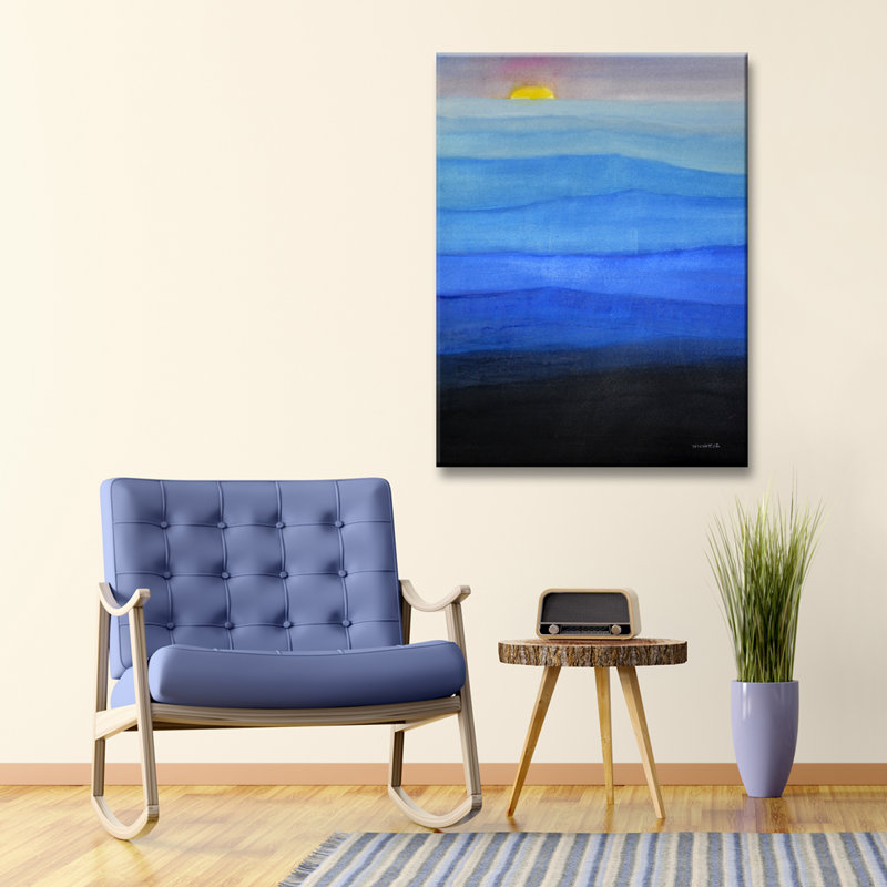 Misty bleu, reproduction sur toile tendue, H 30 po x l 20 po x P 1,5 po