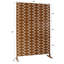 Paravent 76 po H48 po - brun, métal pour clôture d'extérieur brun-124251263