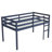 Solid Wooden, Rubber Wooden Twin Loft Bed With Ladder, Bed Platform Of Strengthened Slats, Blue-1742992183