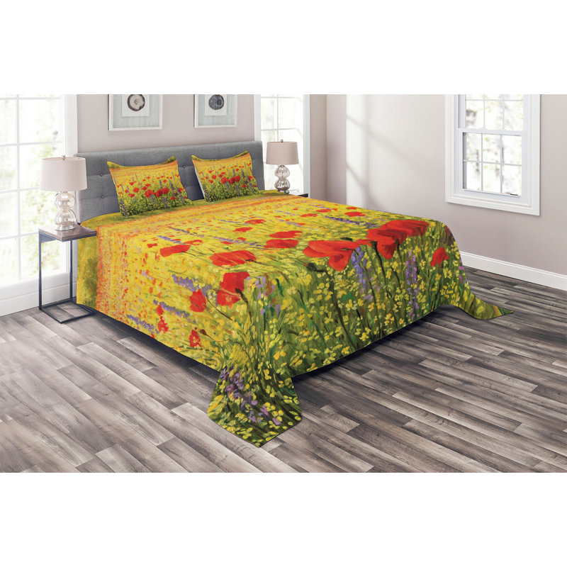 Flower Farmhouse / Country Coverlet