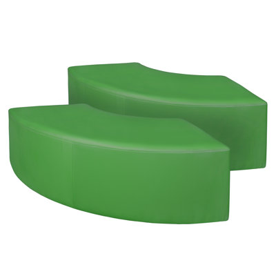 Regency Aurora Curved Vinyl Ottoman