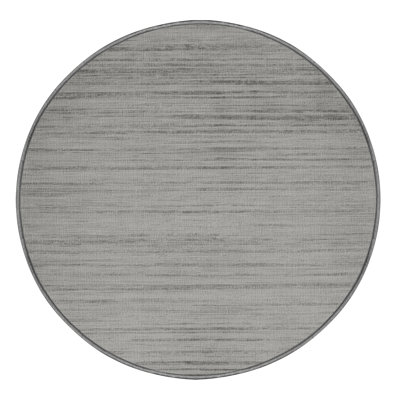 Machine Washable Solid Gray Area Rug