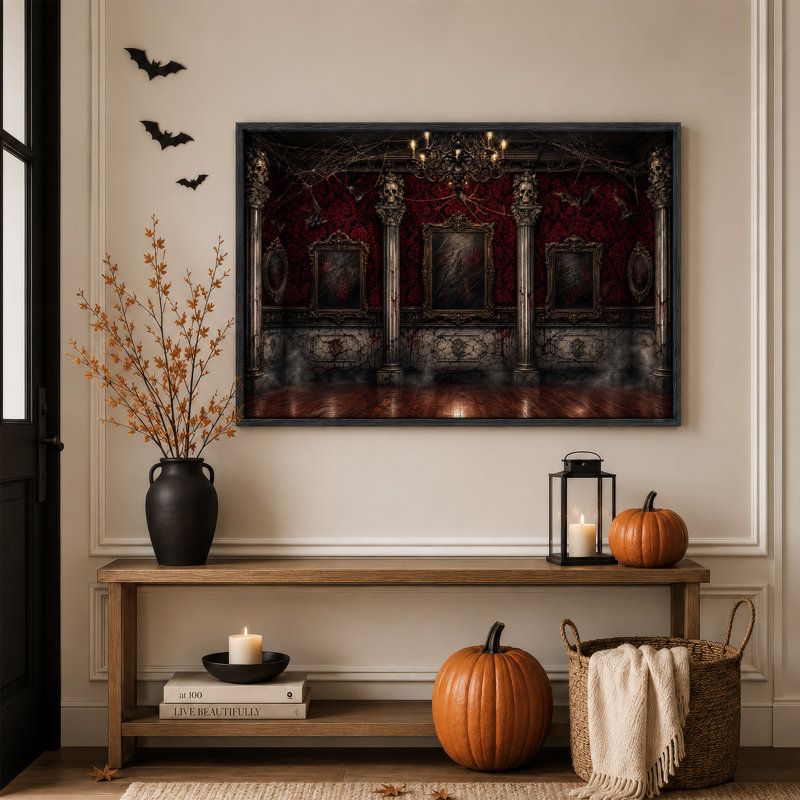 Haunted Gothic Room, H 32 po x l 48 po