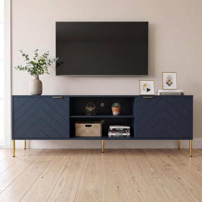 Meuble télé multifonctionnel unique avec lumière DEL