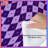 Purple Checkered Waves Comforter-128741985