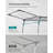 Gullwing Foldable Clothes Drying Rack - Space-Saving, Gray