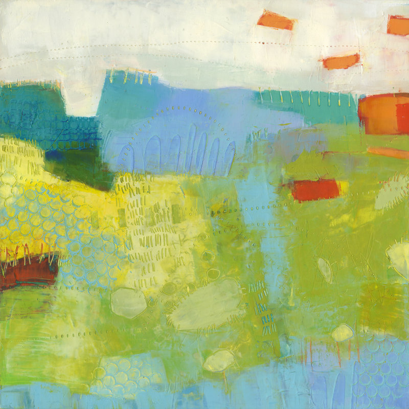 Keswick II by Sue Jachimiec - Wrapped Canvas Painting, 76cm H x 76cm W