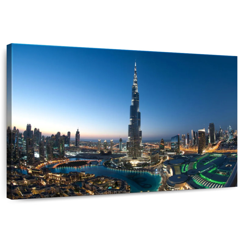 Dubai City Opulence, 16" H x 24" W