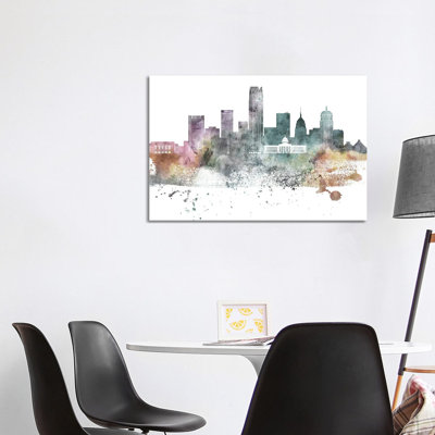 Oklahoma Pastel Skylines - Wrapped Canvas Painting