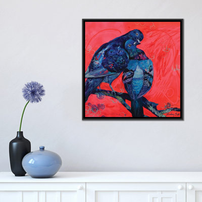« pigeon preen », impression sur toile