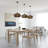 1-Light Dimmable Oval Kitchen Island Pendant Light Handmade Walnut Rattan Double-layer shade-136168444-136168446