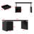 70.9" W L-Shaped Electric Standing Desk with 4 Height Presets, Side Storage Cabinet and Drawer-178564448