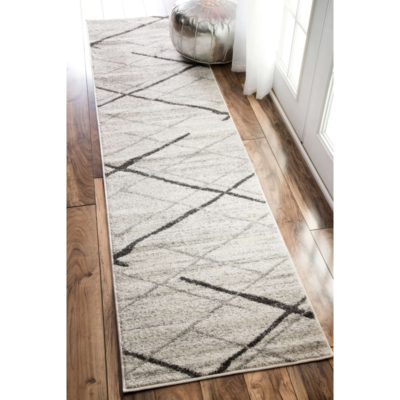 Rogin Geometric Area Rug, Runner 74 x 287cm