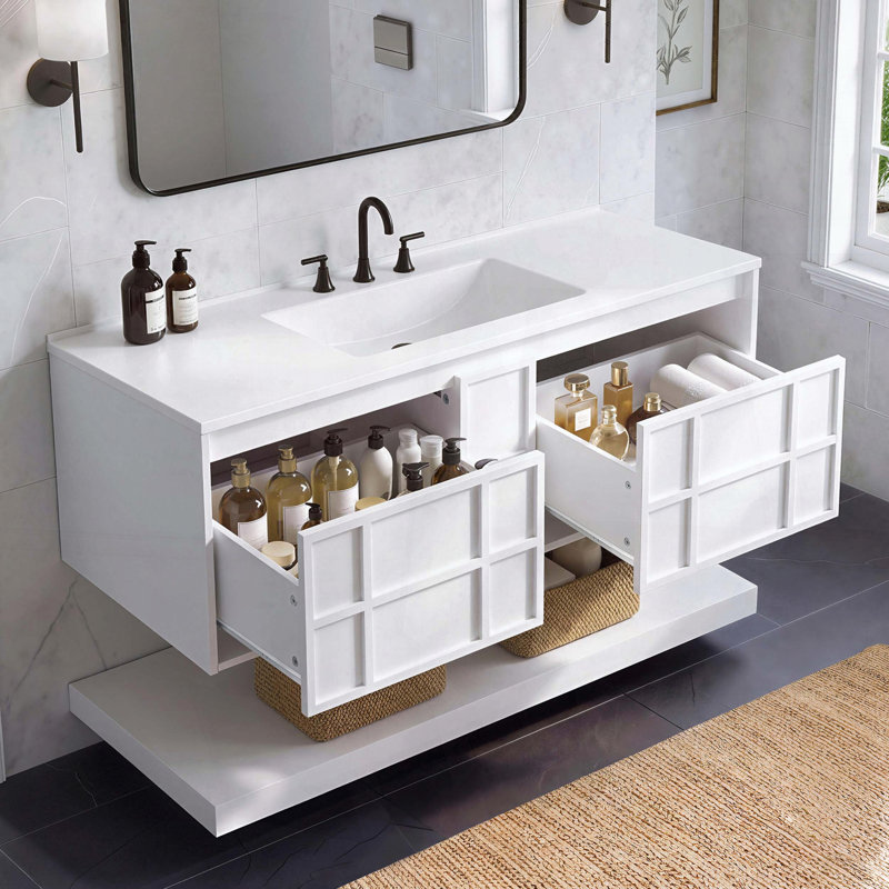 Meuble-lavabo mural de 48 pouces