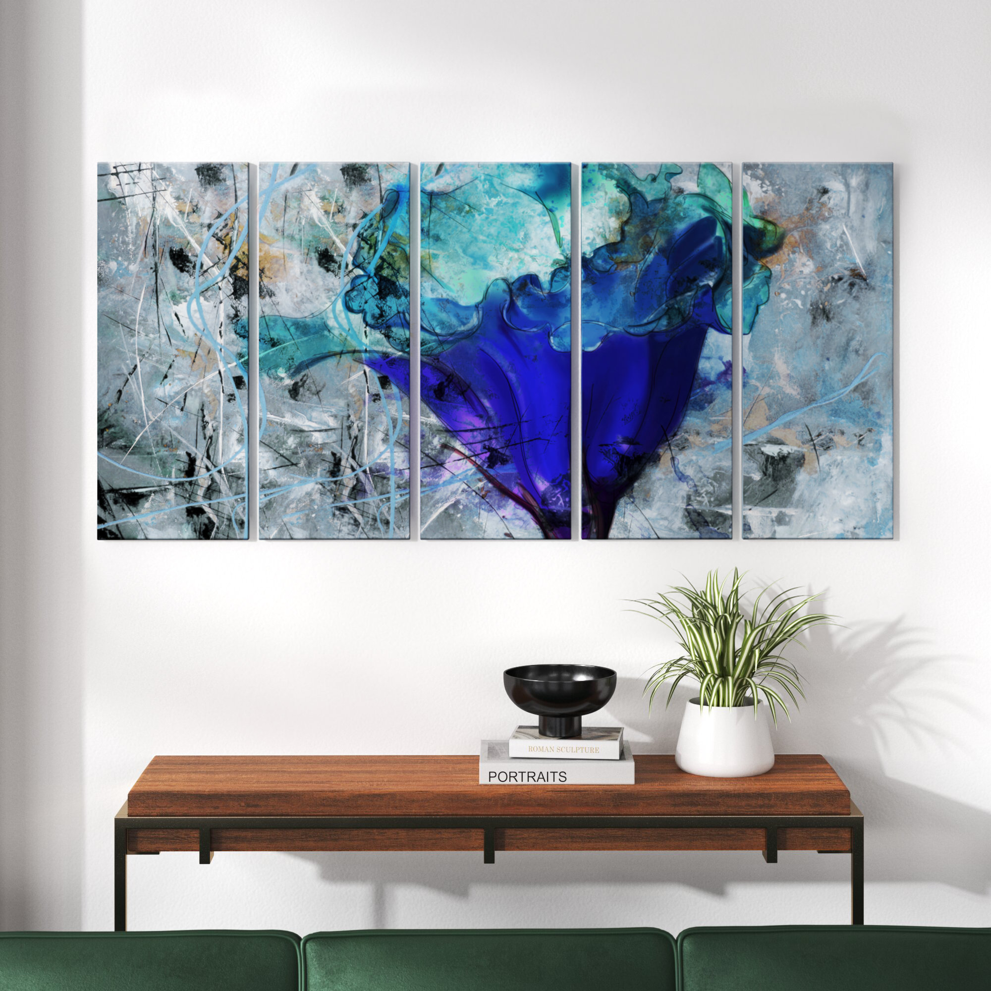 IDEA4WALL Fishing Rod Against the Water Surface - Wrapped Canvas Graphic Art  Print Multi-Piece Image & Reviews