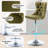 360°Swivel Bar Stools with Sliver Base-245266680